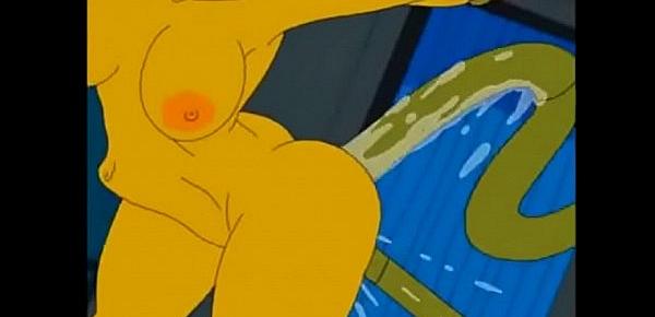 Simpsons Marge tentacle fuck
